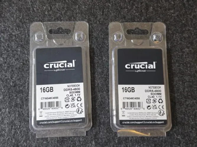 Memória Notebook Crucial 2x16gb Ddr5 4800mhz Sodimm