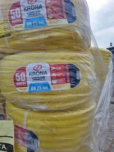 Eletroduto corrugado de Pvc KRoNa 25mm²