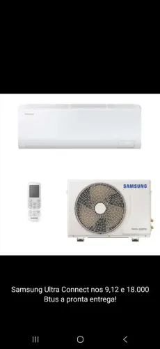 Ar Condicionado Samsung Ultra Connect 9,12 e 18.000 Btus Novos