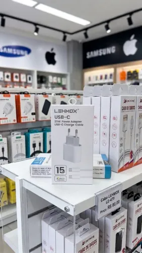 Carregador USB-C  Completo (Base + Cabo)