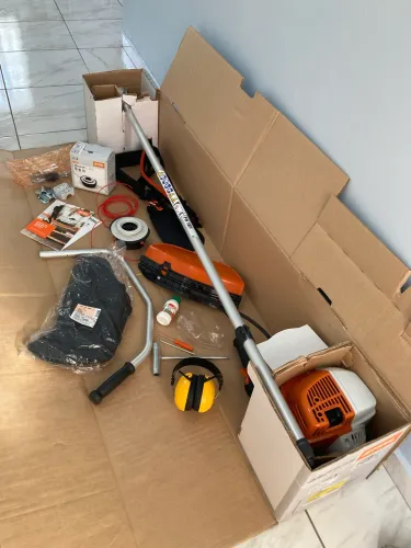 ROÇADEIRA STIHL NOVA + EQUIPAMENTOS DE SEGURANÇA 