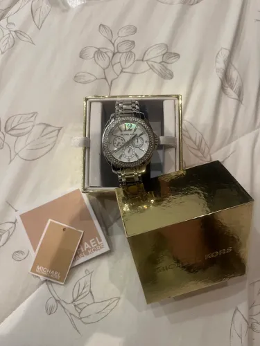 Relógio pulseira prateado michael kors