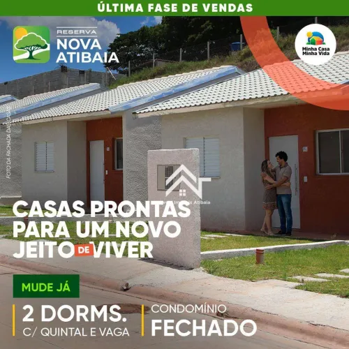 Reserva Nova Atibaia - Casa com 2 dormitórios à venda, 50 m² por R$ - Nova Atibaia - Atiba