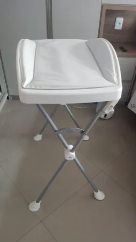 Banheira Trocador 2 em 1 Dobrável - Conforto para o Bebê e Adeus Dor nas Costas!