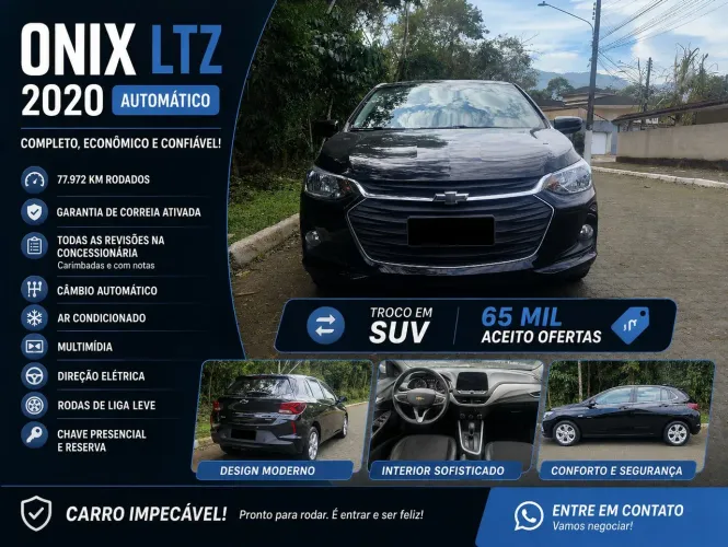 Chevrolet Onix Hatch LTZ 1.0 12V TB Flex Aut. 5P 2020