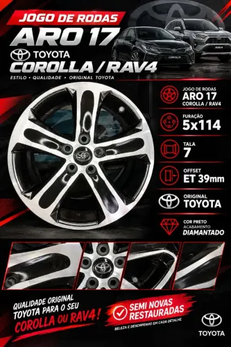Jogo de rodas Corolla / Rav4