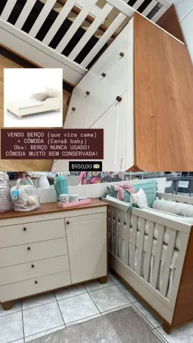 CÔMODA E BERÇO