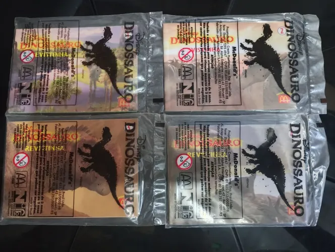 Lote de Revistas Dinossauro McDonald's lacradas