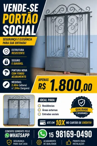 Portão social 