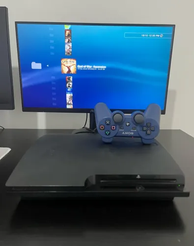 Ps3 Slim Tunado Lotado De Jogos - DESBLOQUEADO
