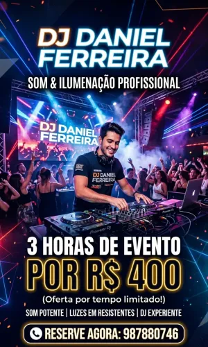 DJ Festa luz 3horas 
