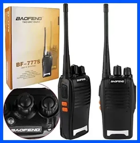 Kit de 2 rádios comunicadores walkie talkie Bf-777s Baofeng Pronta Entrega