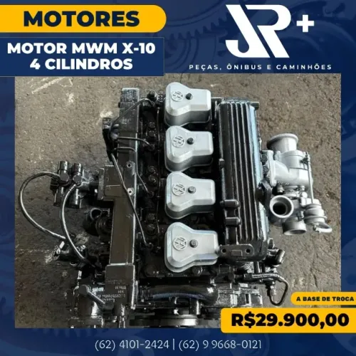 Motor MWM X-10 4 Cilindros Bomba Injetora