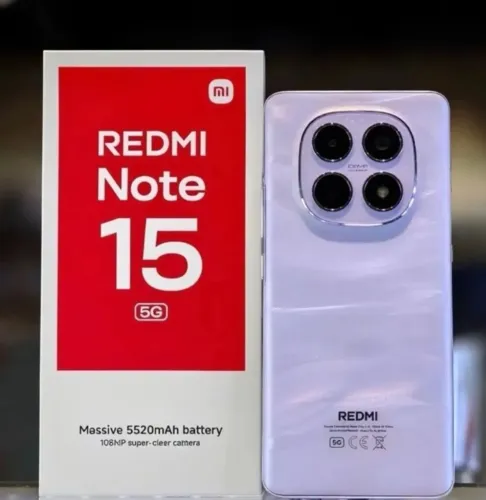 XIAOMI REDMI NOTE 15 (5G) - 256/8RAM (((PROMOÇÃO)))