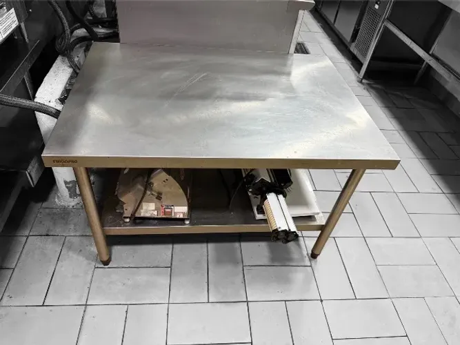 Mesa Inox 100x70 1p Bancada Manipulação Cozinha Industrial (usado)