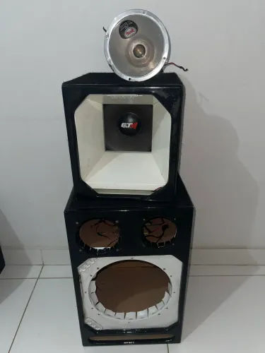 Caixa bob com médio de 8 polegadas ETM e corneta selenium D20 8ohms
