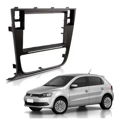 Moldura Painel 155 Dvd 2 Din Gol G6 - Preto - EPX155
