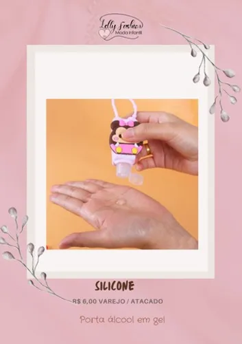Porta álcool de silicone