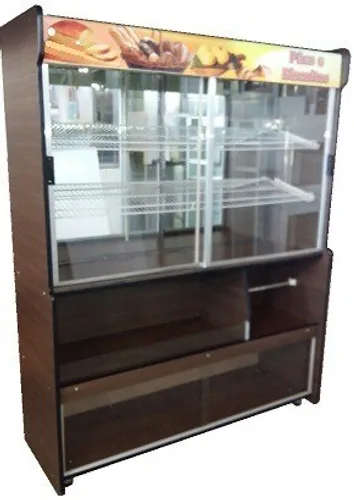 Expositor para Pães 1,50m MDF Carvalho Caputino