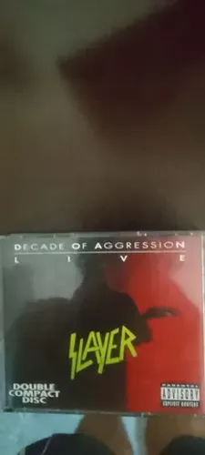 CD duplo seminovo do Slayer "Decade of agression.