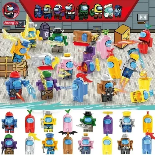 Bonecos Among Us  Diversos Modelos   Coleção Completa
