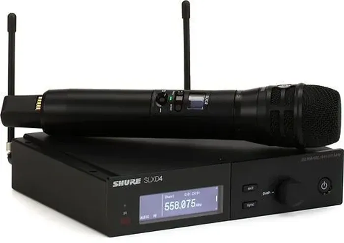 Sistema sem fio Shure SLXD24/K8 com transmissor portátil KSM8 Dualdyne