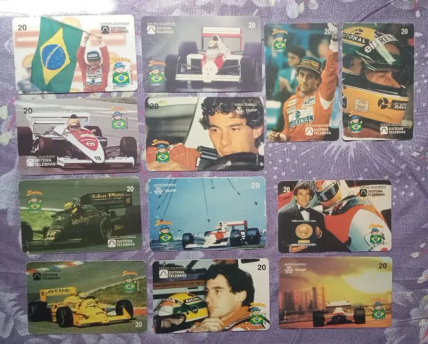 Cartão Telefônico Ayrton Senna completo