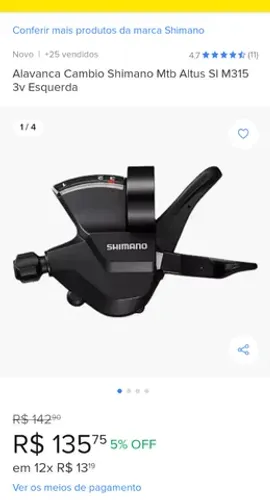 Passador Shimano Altus 3V