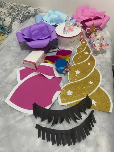 Kit Decoração de aniversário unicórnio