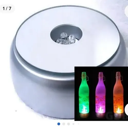 Kit 5 bases led para garrafas de Bar