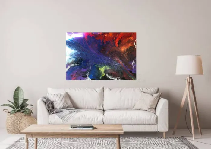 Telas abstratas 90x60 e 80x60