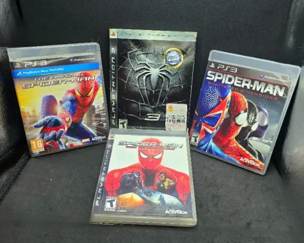 Jogos Homem-aranha PS3 - Lote Com 4 Raros (Spider-man)