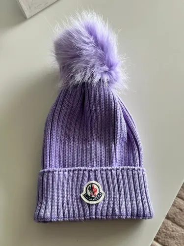 Gorro Infantil Moncler com Pom Pom Lilás