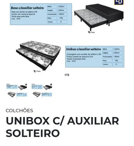 Unibox C/ auxiliar Solteiro