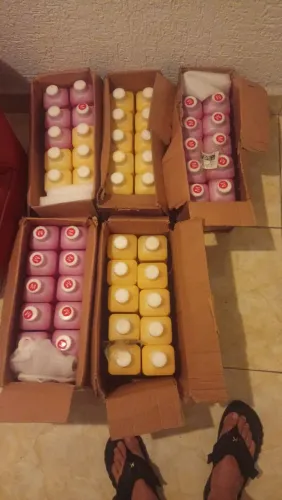 Tinta para gráfica papel 50 litros 25 vermelho e 25 amarelo