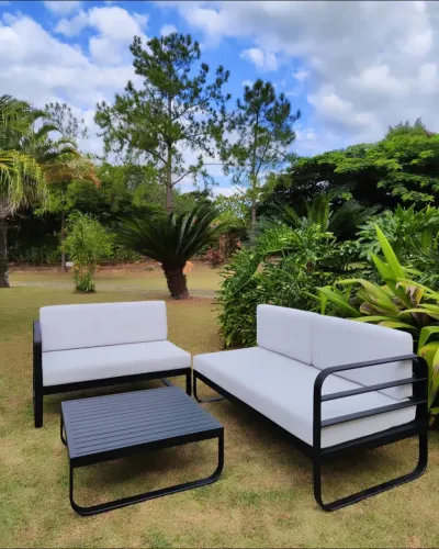 SOFÁ DE ALUMINIO PARA JARDIM 