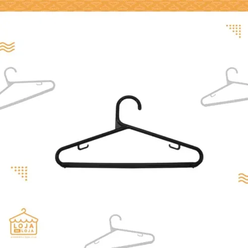 Cabide Plastico Fino R$8,40 duzia