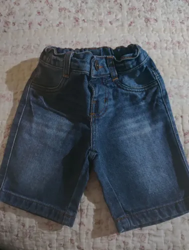 Shorts Jeans Infantil Poll- Azul - Tam 1