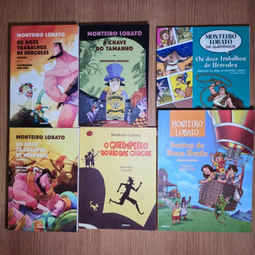 6 Livros Infantil Monteiro Lobato