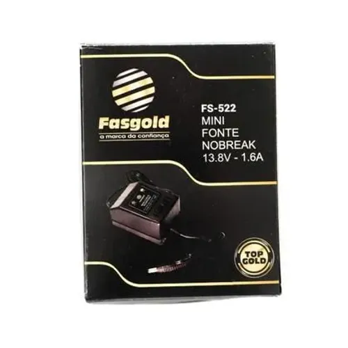 Mini Fonte Nobreak- FS-522 13.8V / 1.6A - Top Gold Fasgold (modelo FS-522, linha Top Gold)