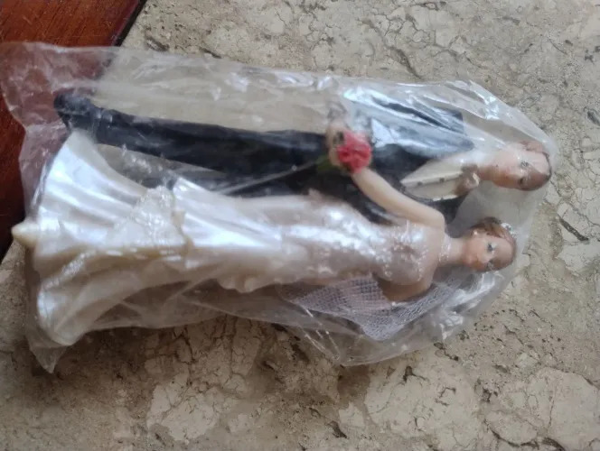 Par de Noivos de Bolo