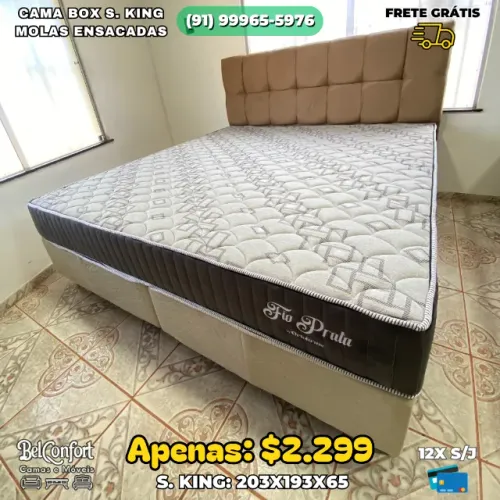 Cama Box Super King Molas Ensacadas