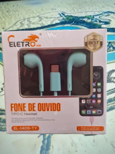 Fone De Ouvido Tipo C Com Microfone