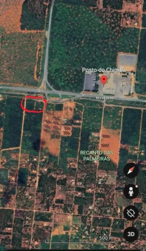 Área 4.000 metros, na BR251, distância 20 km de Montes Claros-Mg,  próximo ao Posto Chimba