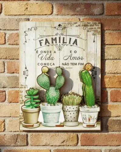 Quadro Porta Cartas De Parede Em Mdf Decoração