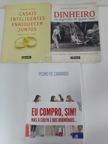 Livros de educação financeira - combo com 3 livros