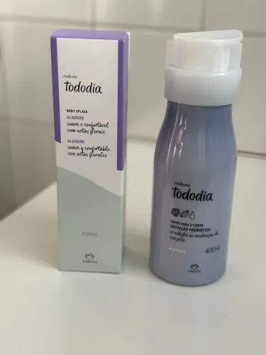 Kit Natura Tododia Algodão - Body Splash + Creme para o Corpo