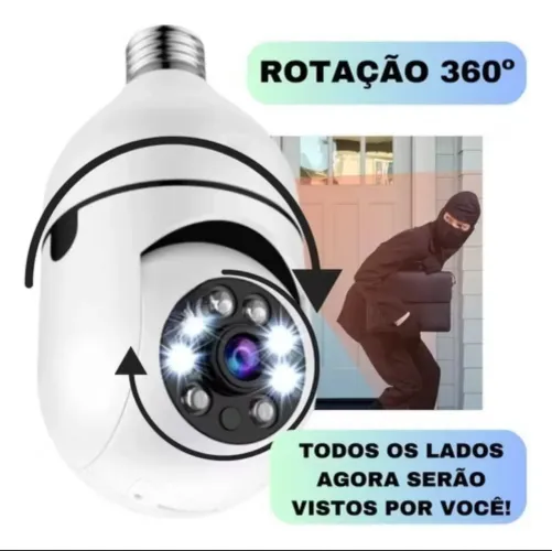 Câmera sensor movimento gira 360 Entregamos 