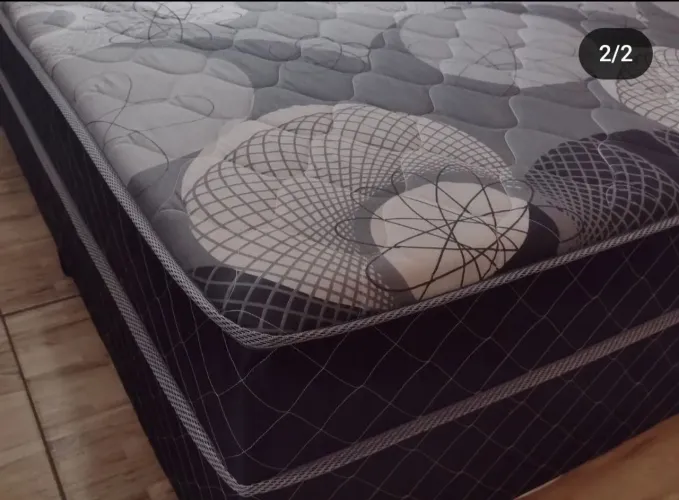 Cama Box Casal com molas ensacadas frete grátis 