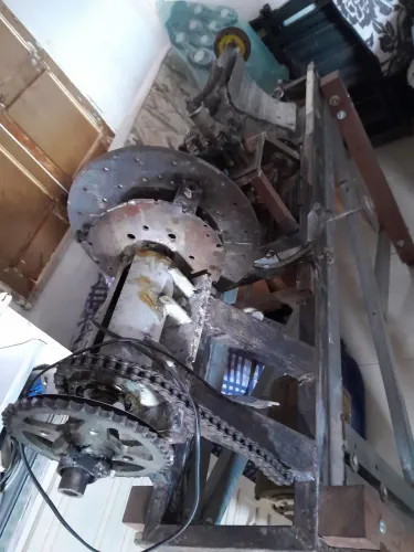 Torno mecanico caseiro manual